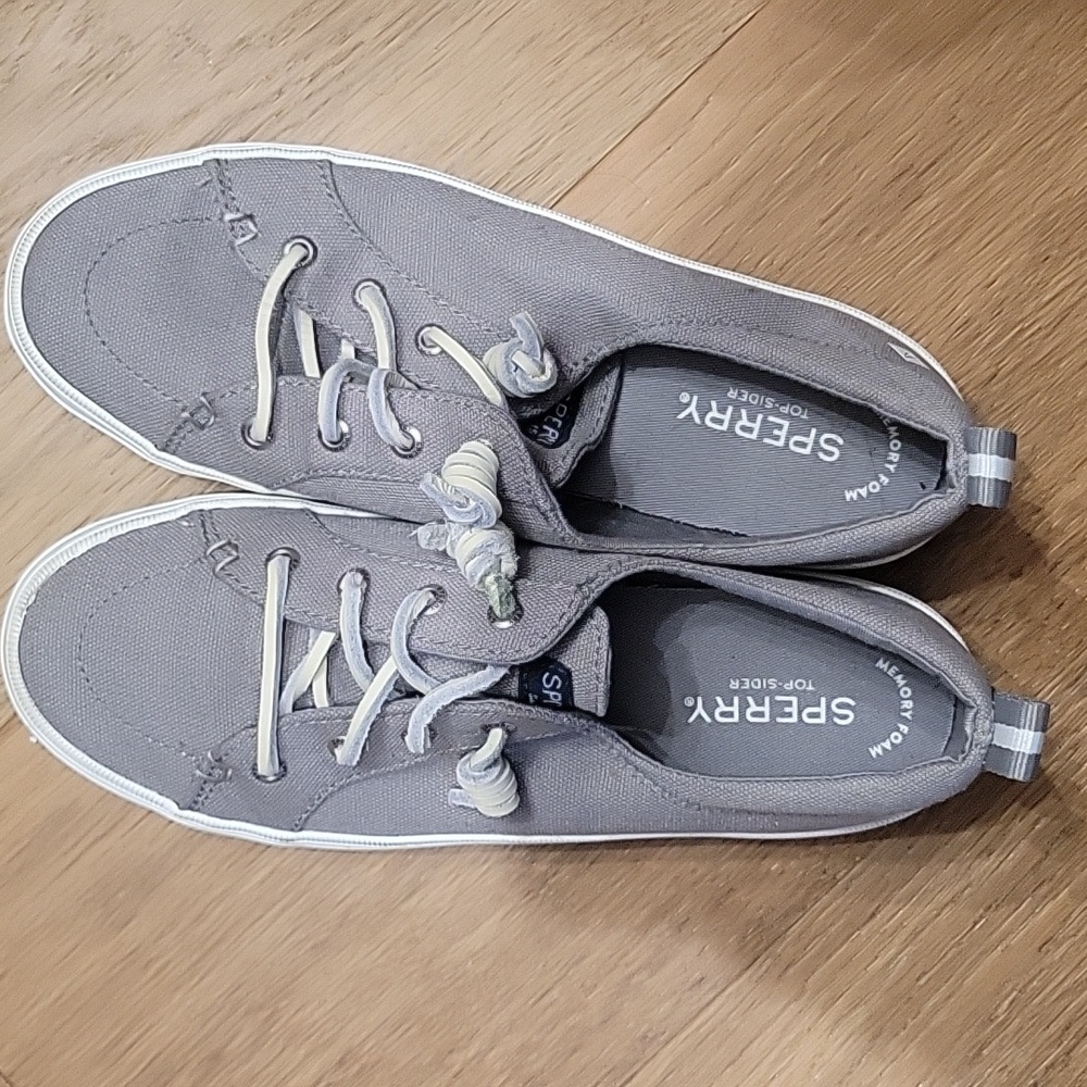 Sperry dock shoes, size 7.5, gray